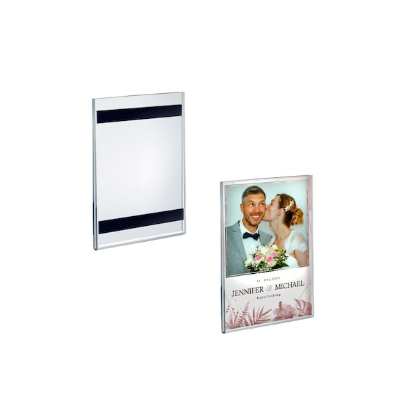 Clear Acrylic 4'' x 6'' Magnetic U-Frame, 2PK